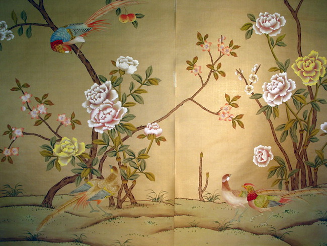 Chinese wallpaper, Art and collections